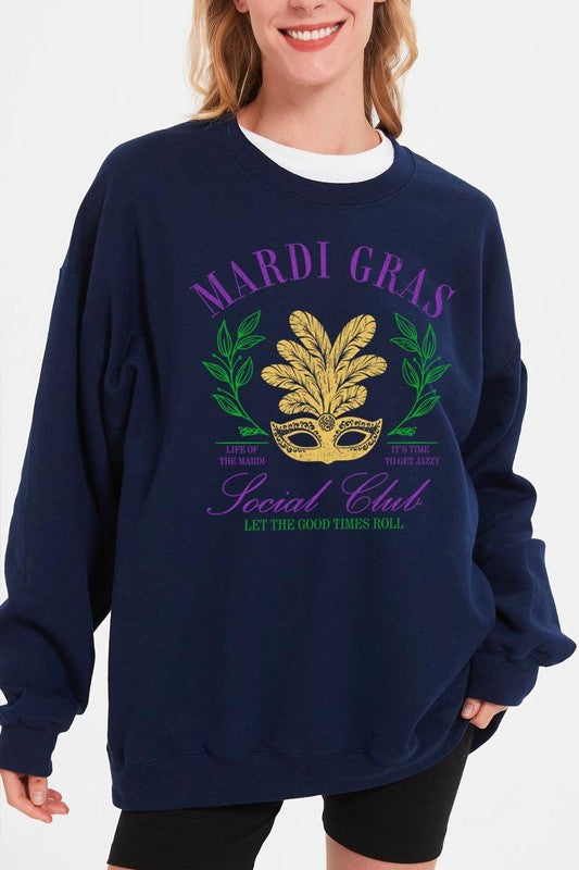 Mardi Gras Social Club Graphic Sweatshirt