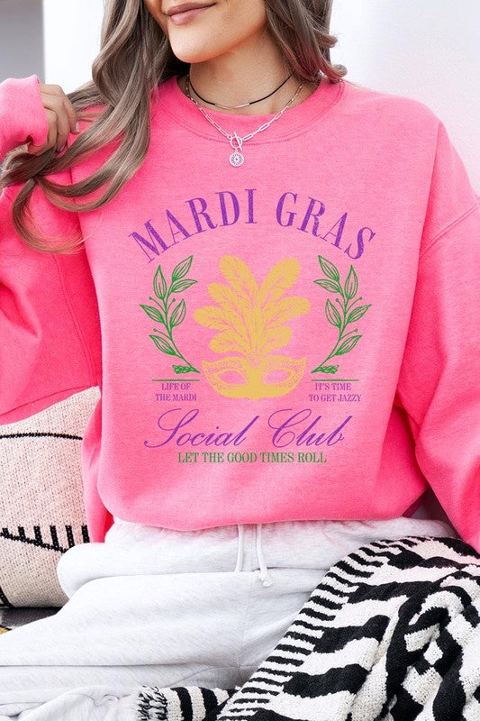 Mardi Gras Social Club Graphic Sweatshirt