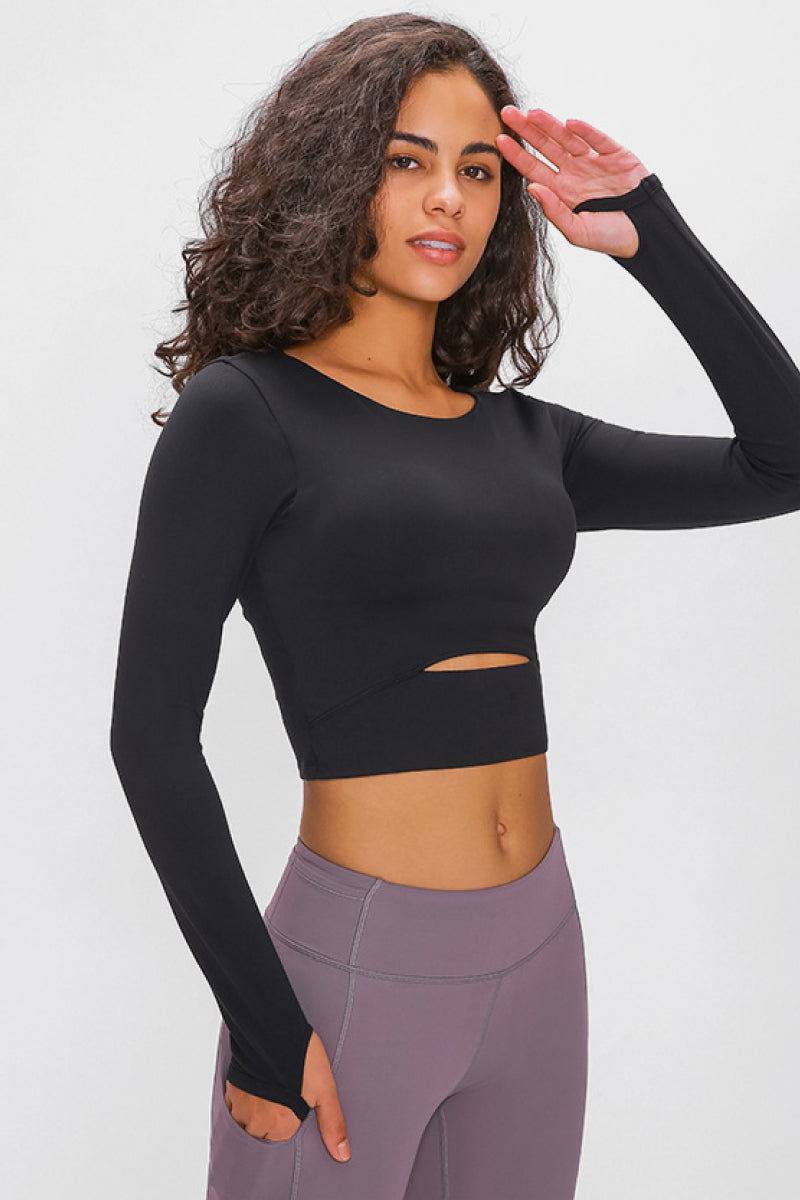 Ami Cropped Sports Top