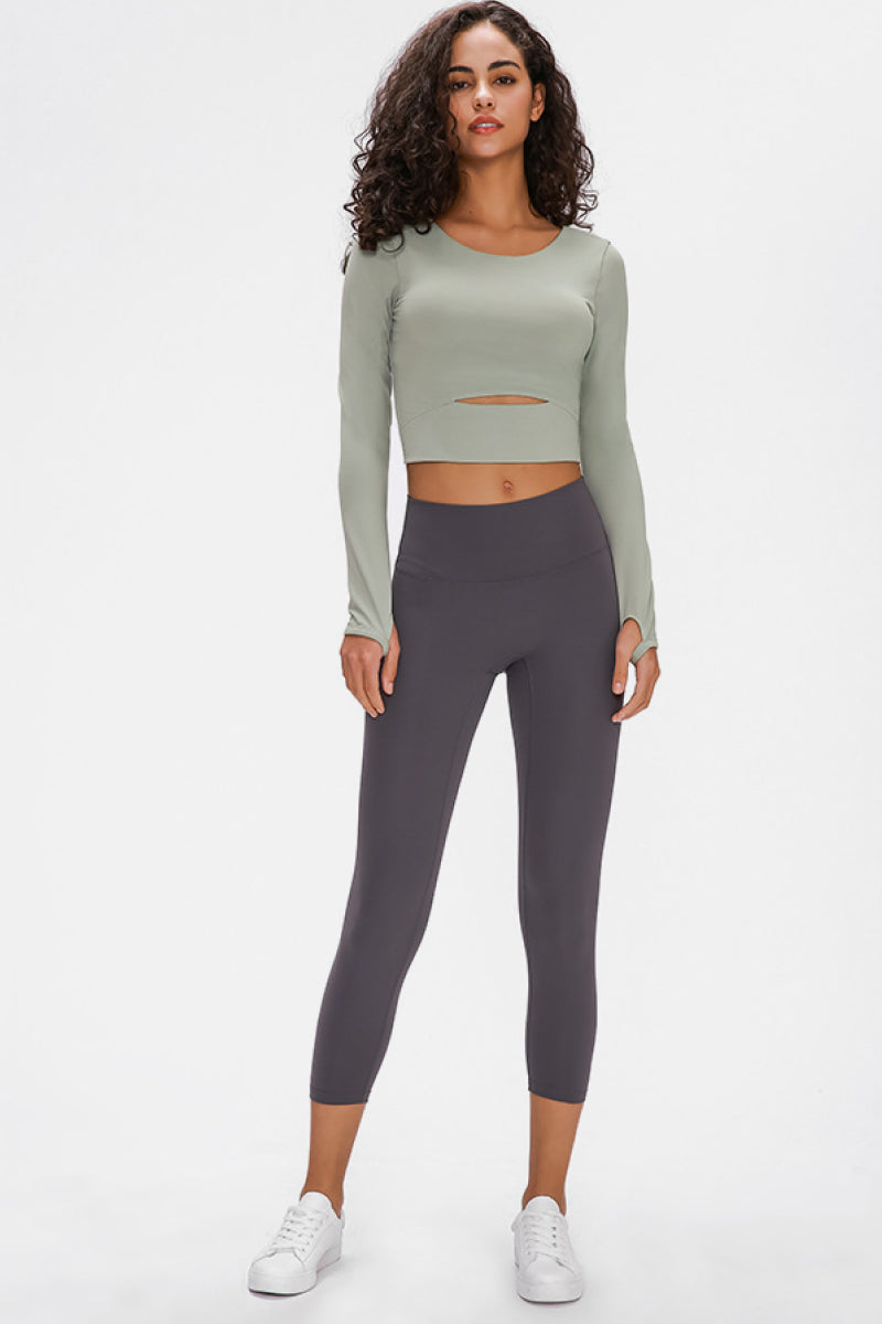 Ami Cropped Sports Top