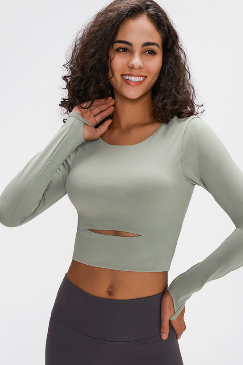 Ami Cropped Sports Top