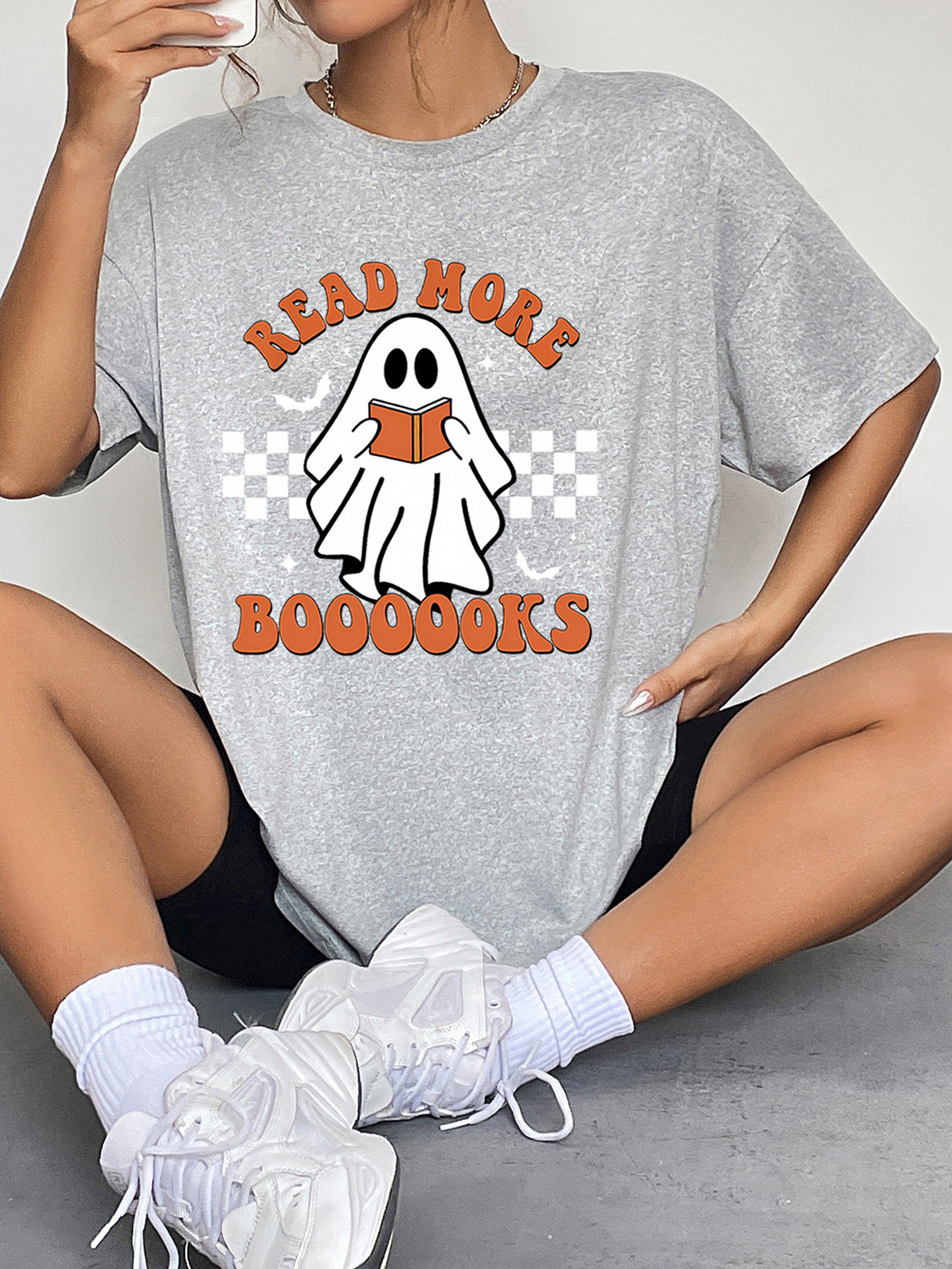 Halloween Ghost Graphic T-Shirt