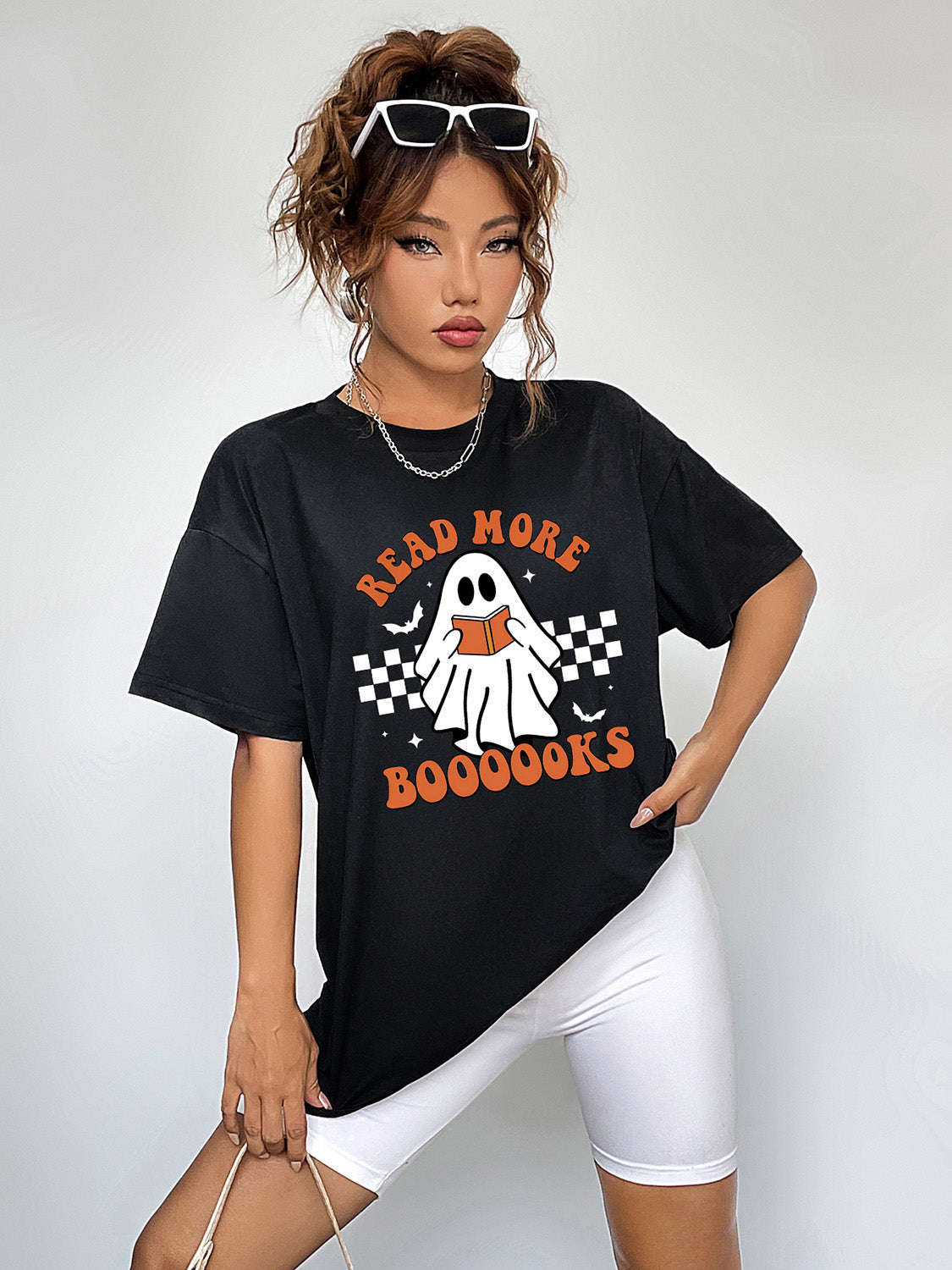 Halloween Ghost Graphic T-Shirt