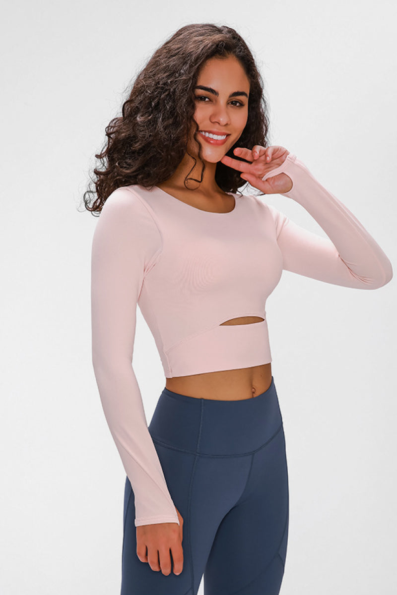 Ami Cropped Sports Top